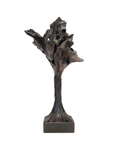 Skulptur mit dem Titel "Dark sculpture. Con…" von Lara Shabelnik, Original-Kunstwerk, Holz