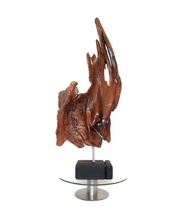 Sculptuur getiteld "Going beyond. Wood…" door Lara Shabelnik, Origineel Kunstwerk, Hout