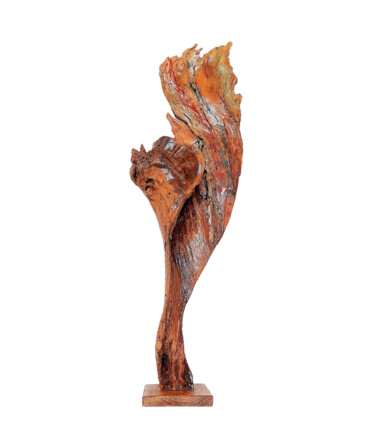 Sculpture titled "Lever du soleil. Wo…" by Lara Shabelnik, Original Artwork, Wood