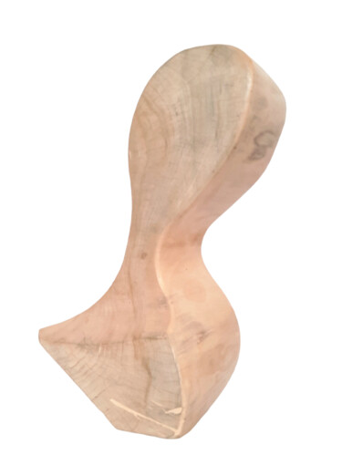 Sculptuur getiteld "Biomorphism. Wooden…" door Lara Shabelnik, Origineel Kunstwerk, Hout