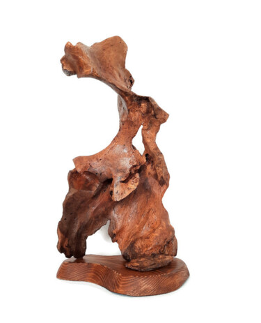Sculpture titled "Аdeloid. Wood sculp…" by Lara Shabelnik, Original Artwork, Wood