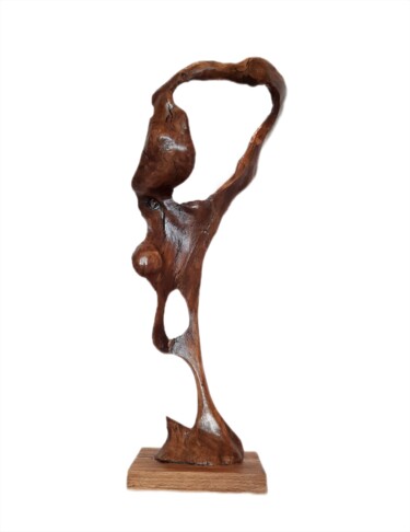 Skulptur mit dem Titel "Salvador Dali" von Lara Shabelnik, Original-Kunstwerk, Holz