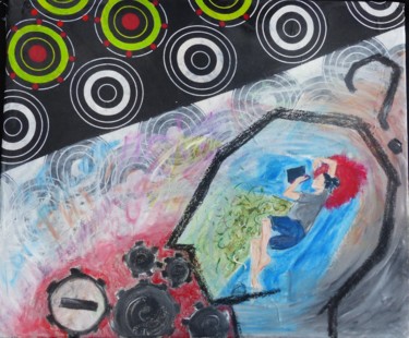 Картина под названием "confinement" - Lara Toad, Подлинное произведение искусства, Акрил