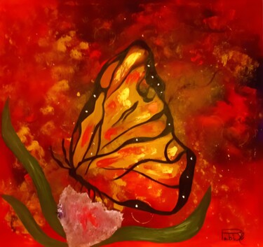 Painting titled "Divine Beauty" by Laraib Zeeshan Chaudhary, Original Artwork, Oil