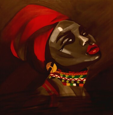 Digital Arts titled "Black Beauty" by Laraib Zeeshan Chaudhary, Original Artwork, Digital Painting