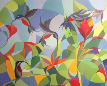Peinture intitulée "Dream dance" par Lara Meissirel, Œuvre d'art originale, Huile