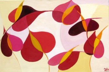 Peinture intitulée "La capucine" par Lara Meissirel, Œuvre d'art originale