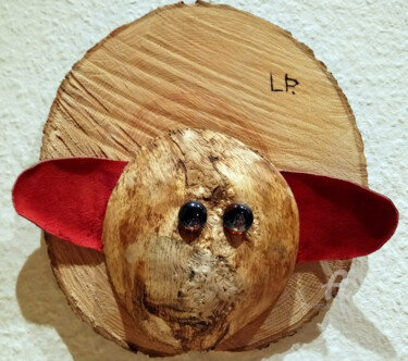 Skulptur mit dem Titel "Der Magister" von Lari Peters, Original-Kunstwerk, Holz