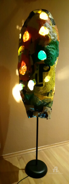 Художественная композиция под названием "Stehlampe Plastik" - Lari Peters, Подлинное произведение искусства, Осветительные п…