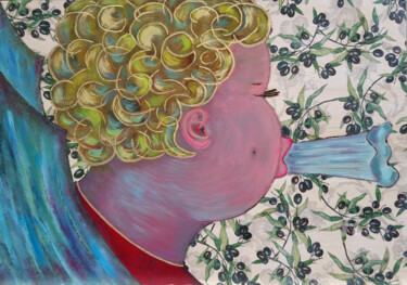 Peinture intitulée "Der Engel" par Lari Peters, Œuvre d'art originale, Acrylique