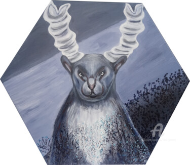 Pintura titulada "das ruhige Tier" por Lari Peters, Obra de arte original, Acrílico