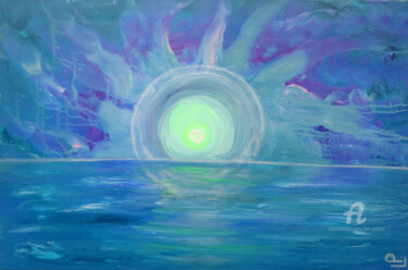 Painting titled "Meditations und Ent…" by Lari Peters, Original Artwork, Acrylic