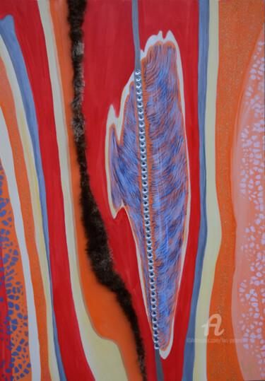 Malerei mit dem Titel "Afrika" von Lari Peters, Original-Kunstwerk, Acryl