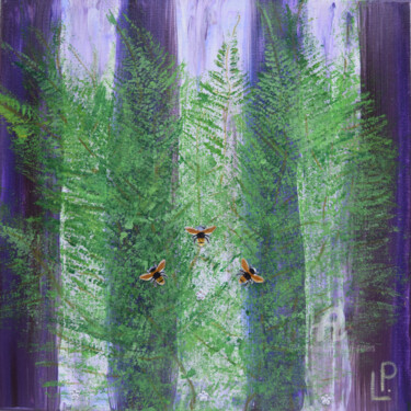 Malerei mit dem Titel "Sieben Streifen der…" von Lari Peters, Original-Kunstwerk, Acryl