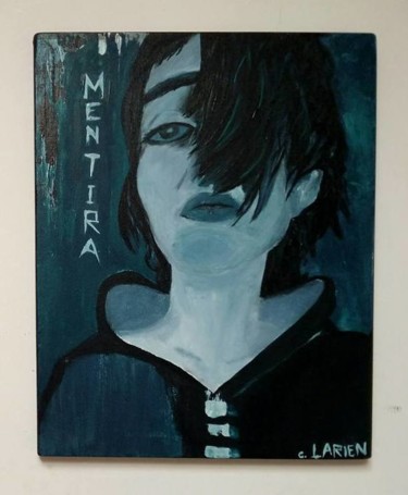 Painting titled "de serie "DARK PORT…" by Larien C Art, Original Artwork, Acrylic