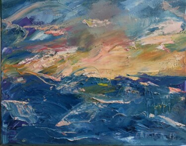 Картина под названием "Море/Sea" - Larisa Bogdanova, Подлинное произведение искусства, Масло