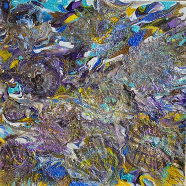 Peinture intitulée "Фиолетовое настроен…" par Larisa Bogdanova, Œuvre d'art originale, Acrylique