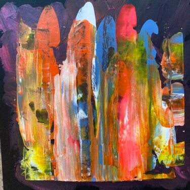 绘画 标题为“Abstract multicolor…” 由Larisa Bogdanova, 原创艺术品, 丙烯