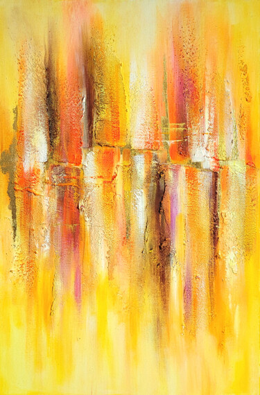 Peinture intitulée "Rhythm of happiness" par Larisa Khudushina, Œuvre d'art originale, Acrylique Monté sur Châssis en bois