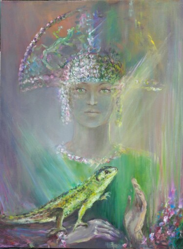 Malerei mit dem Titel "The Mistress of the…" von Larisa Korznikova, Original-Kunstwerk, Öl
