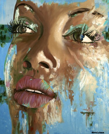 Pintura titulada "Hey, darling! Amazi…" por Larisa Lavrova, Obra de arte original, Oleo Montado en Bastidor de camilla de ma…