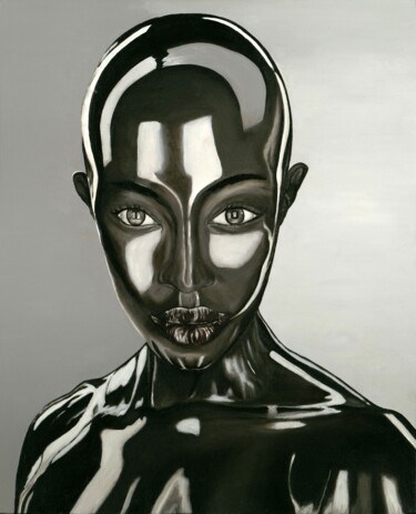 Картина под названием "Alien-original oil…" - Larisa Lavrova, Подлинное произведение искусства, Масло Установлен на Деревянн…