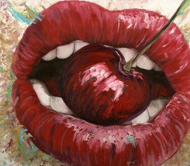 Картина под названием "“Its mine!”-Origina…" - Larisa Lavrova, Подлинное произведение искусства, Масло Установлен на Деревян…