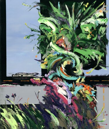 Картина под названием "Flight of souls" - Larisa Lavrova, Подлинное произведение искусства, Масло Установлен на Деревянная р…