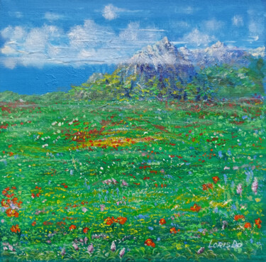 Pintura titulada "Spring in the Itali…" por Larisa Leontjeva, Obra de arte original, Acrílico