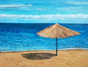 Pintura intitulada "Sunny Day Painting…" por Larisa Raevskaia, Obras de arte originais, Óleo