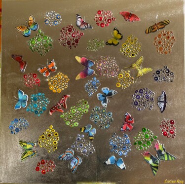 Sculpture titled "Butterflies" by Larisa Ruy, Original Artwork, Acrylic