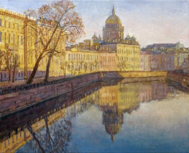 Картина под названием "Санкт-Петербург.Мой…" - Лариса Семакова, Подлинное произведение искусства, Масло