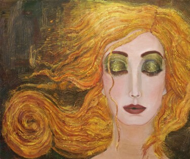 Картина под названием "Фрейя" - Лариса Семакова, Подлинное произведение искусства, Масло