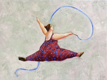 Peinture intitulée "Балеринка копия" par Larisa Semakova, Œuvre d'art originale, Huile