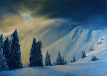 제목이 "В горах"인 미술작품 Larisa Shmarkovskaya로, 원작, 기름