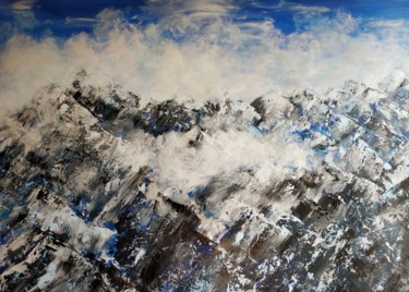 Peinture intitulée "Himalayas" par Larisa Siverina, Œuvre d'art originale, Acrylique