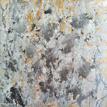 Pintura titulada "Gray and gold dream" por Larisa Siverina, Obra de arte original, Acrílico