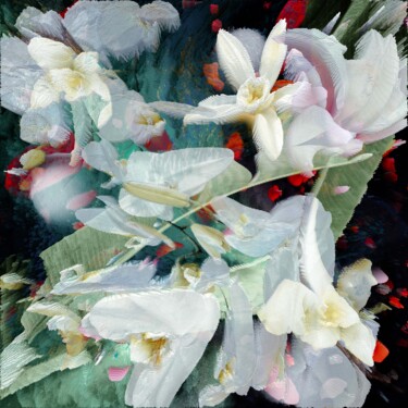 Grafika cyfrowa / sztuka generowana cyfrowo zatytułowany „Floral fantasy #3” autorstwa Larisa Siverina, Oryginalna praca, Cy…