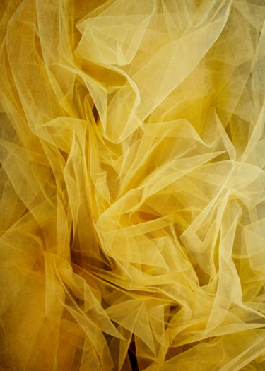 Photography titled "Yellow folded veil" by Larisa Siverina, Original Artwork, Non Manipulated Photography