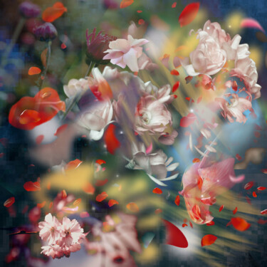 Digital Arts titled "Hazel garden" by Larisa Siverina, Original Artwork, Digital Painting