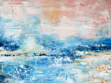 Peinture intitulée "Morning sea" par Larisa Siverina, Œuvre d'art originale, Acrylique