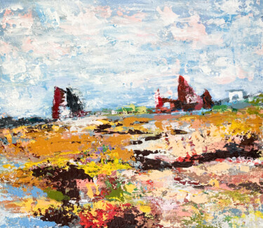 Malerei mit dem Titel "Color landscape" von Larisa Siverina, Original-Kunstwerk, Acryl