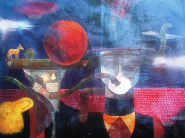 Pintura titulada "Bejucal" por Onelio Larralde, Obra de arte original