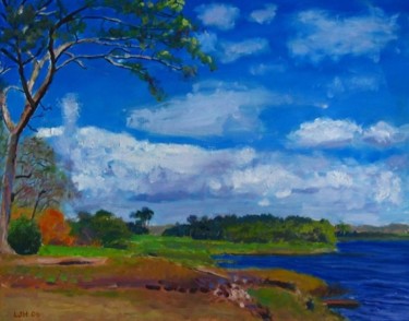 Malerei mit dem Titel "Panamanian Countrys…" von Herscovitch Larry, Original-Kunstwerk, Öl