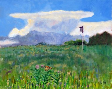 Painting titled "German Mills Summer…" by Herscovitch Larry, Original Artwork, Oil