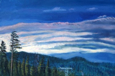 Painting titled "Storm Light" by Herscovitch Larry, Original Artwork, Oil