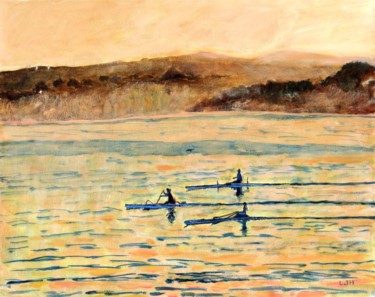 Malerei mit dem Titel "Morning Monterey Ro…" von Herscovitch Larry, Original-Kunstwerk, Öl