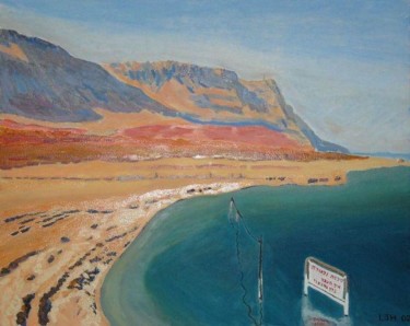 Painting titled "The Dead Sea" by Herscovitch Larry, Original Artwork, Oil