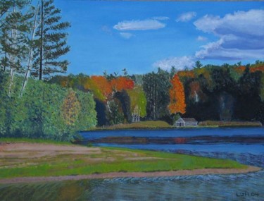 Painting titled "Simeon Lake" by Herscovitch Larry, Original Artwork, Oil