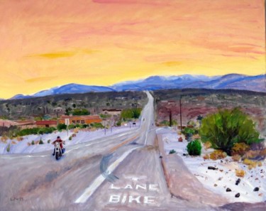 Malerei mit dem Titel "Highway 62 Revisited" von Herscovitch Larry, Original-Kunstwerk, Öl